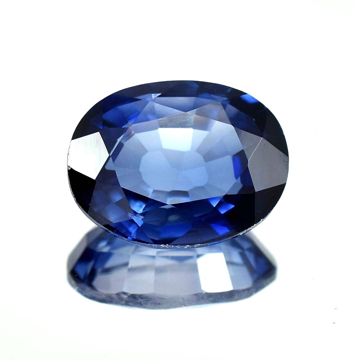 Lab Created Blue Sapphire Corundum Oval Cabochon Loose Gemstones, September Birthstone (5x3mm - 25x16mm