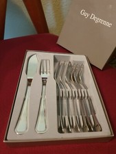 8-teiliges Fischbesteck Edelstahl 18/10  Guy Degrenne Frankreich 