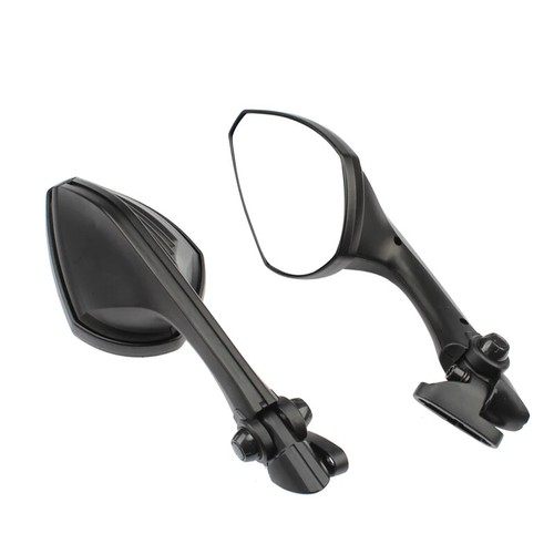 Adjustable Rear View Mirrors For HONDA SUZUKI KAWASAKI R6 CBR650R Ninja650 GSXR - Picture 10 of 20