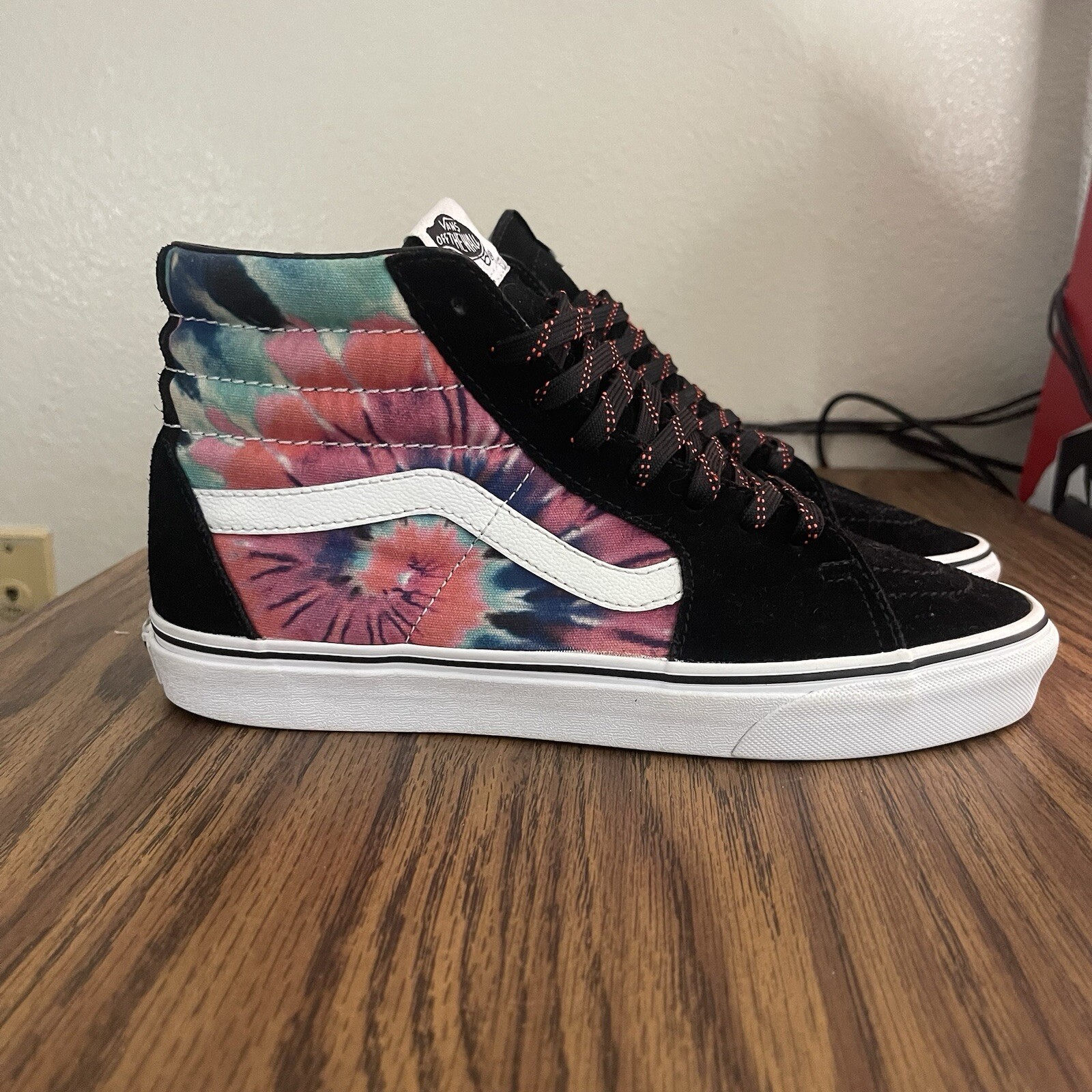 Vans Sk8-HI Tie Dye Shoes 8.5 Mens Skateboard Off The Wall