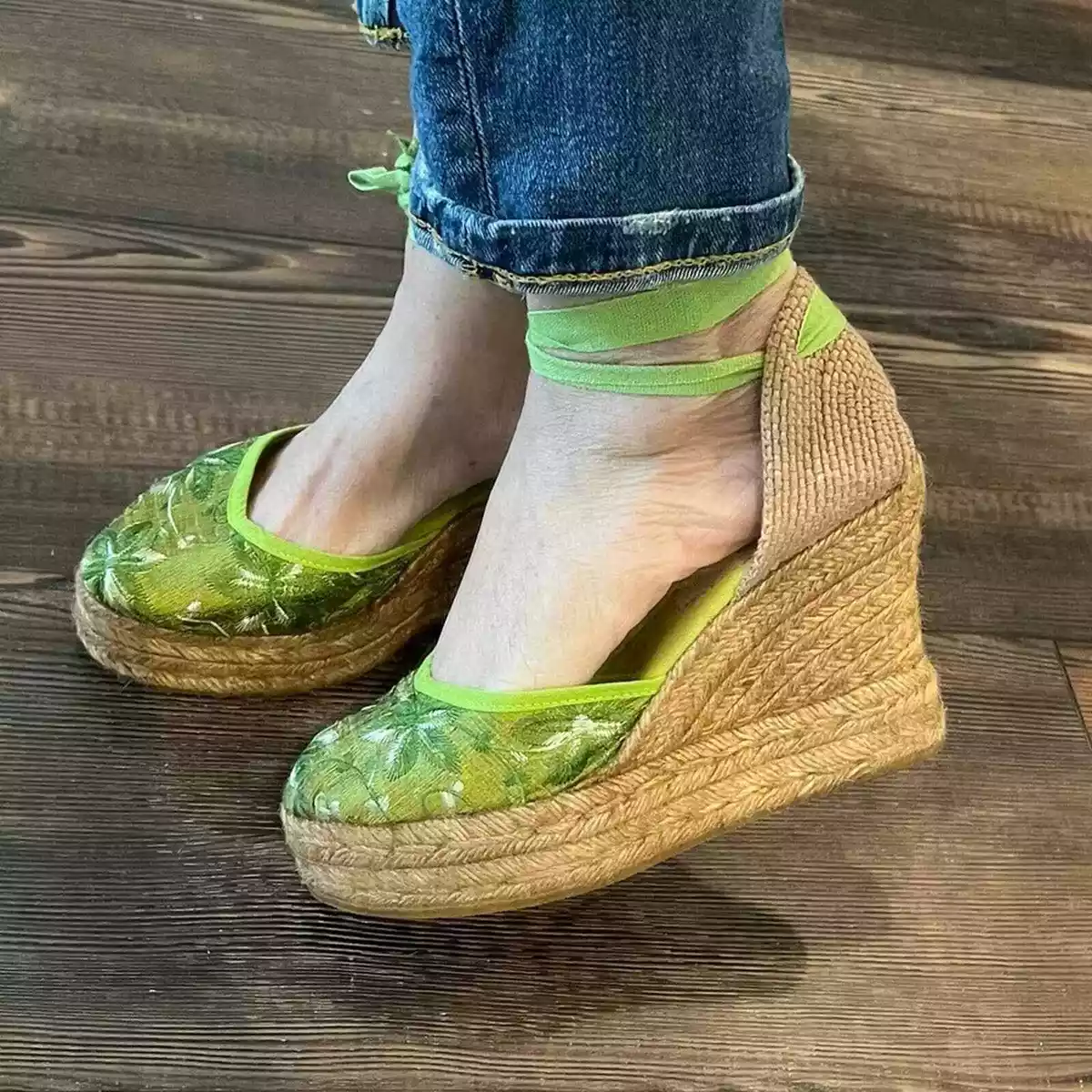 Elena espadrille shop wedge heels