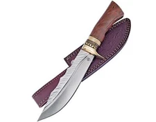 Frost Cutlery CW-613WW Sky Dancer Bowie Walnut Fixed Knife W/Sheath