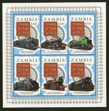 Zambia   1997   Scott # 676    Mint Never Hinged Souvenir Sheet