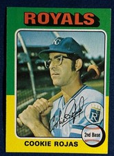 1975 TOPPS #169 COOKIE ROJAS (KANSAS CITY ROYALS) BASEBALL CARD