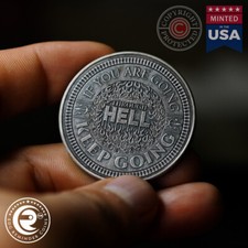 Keep Going Coin EDC Reminder Coins Daily Reminder Talisman Churchill Quote