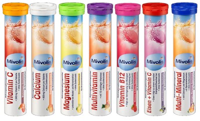 20 MINERAL VITAMIN BRAUSETABLETTEN DM MIVOLIS ZYLINDER NAHRUNGSERGÄNZUNG TOP !!!