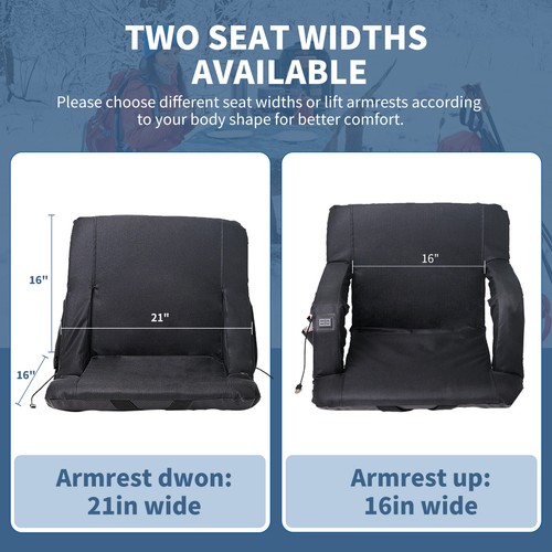 Asientos de estadio térmicos H&ZT 21"/25" para gradas con soporte trasero modelo de 3 térmicos - Imagen 36 de 76
