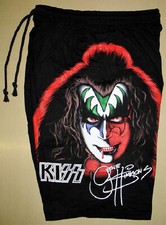 Kiss Gene Simmons 1978 Solo Album Cotton Shorts Sweatpants Free Size Rock Band