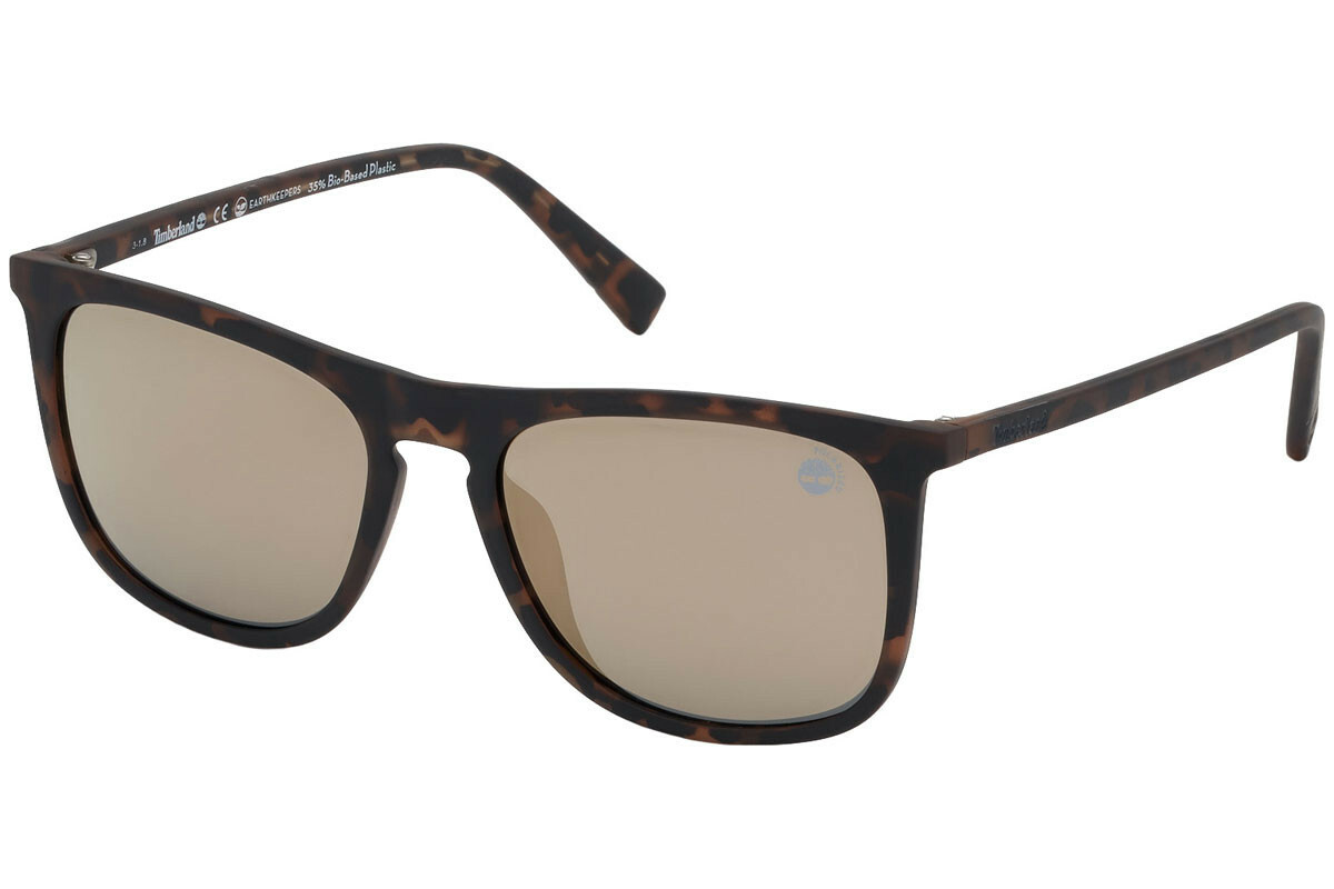 Поляризованные солнцезащитные очки Timberland TB9161 52D Tortoise Square Gold Mirror 54-17-145 18290₽