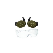Walkers Silencer BT 2.0 Rechargeable Electronic Earbuds Green with Glasses