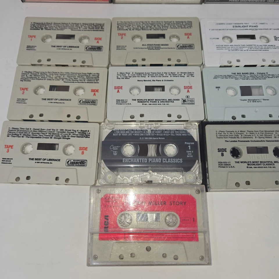 Piano Orchestra Polka Bagpipe Big Band 34 Cassettes World Music Floyd Cramer Foto 3 de 4