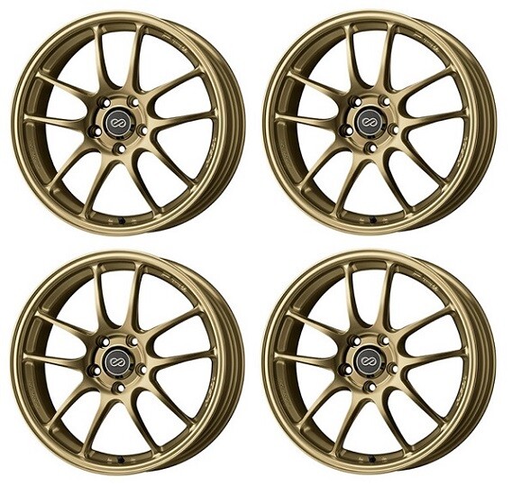Set of 4 ENKEI Genuine PF01 17x7.0 +48 5x114.3 GO from Japan