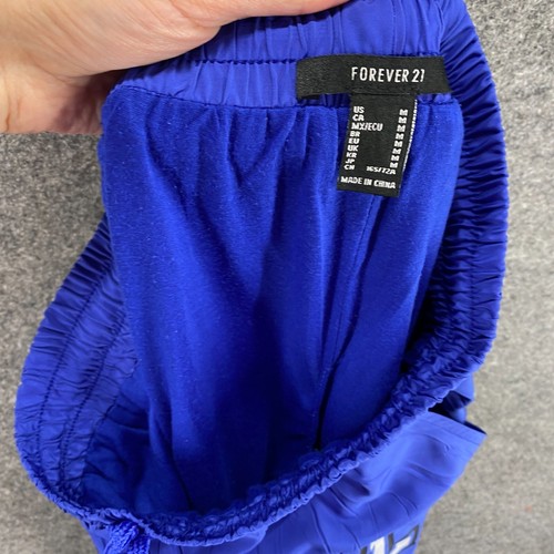 Forever 21 Activewear Pants Women M Medium Blue Drawstring High Rise Howell - Picture 9 of 11