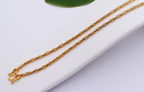 Collana con Ciondolo in Oro Giallo GP 23K 24K Thai BAHT con Drago Cavo