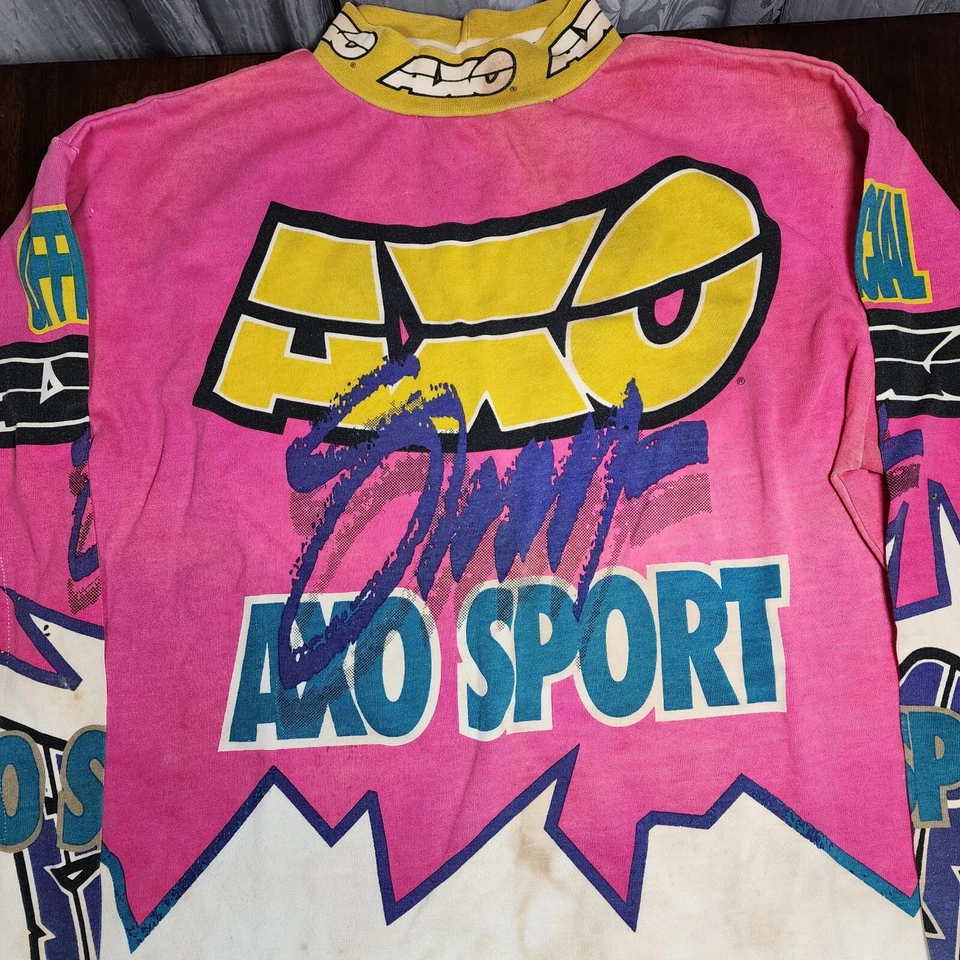 Vintage AXO Sport Racing Jersey & Pants Pink 90's MX Motocross - See Description - Image 3 of 4