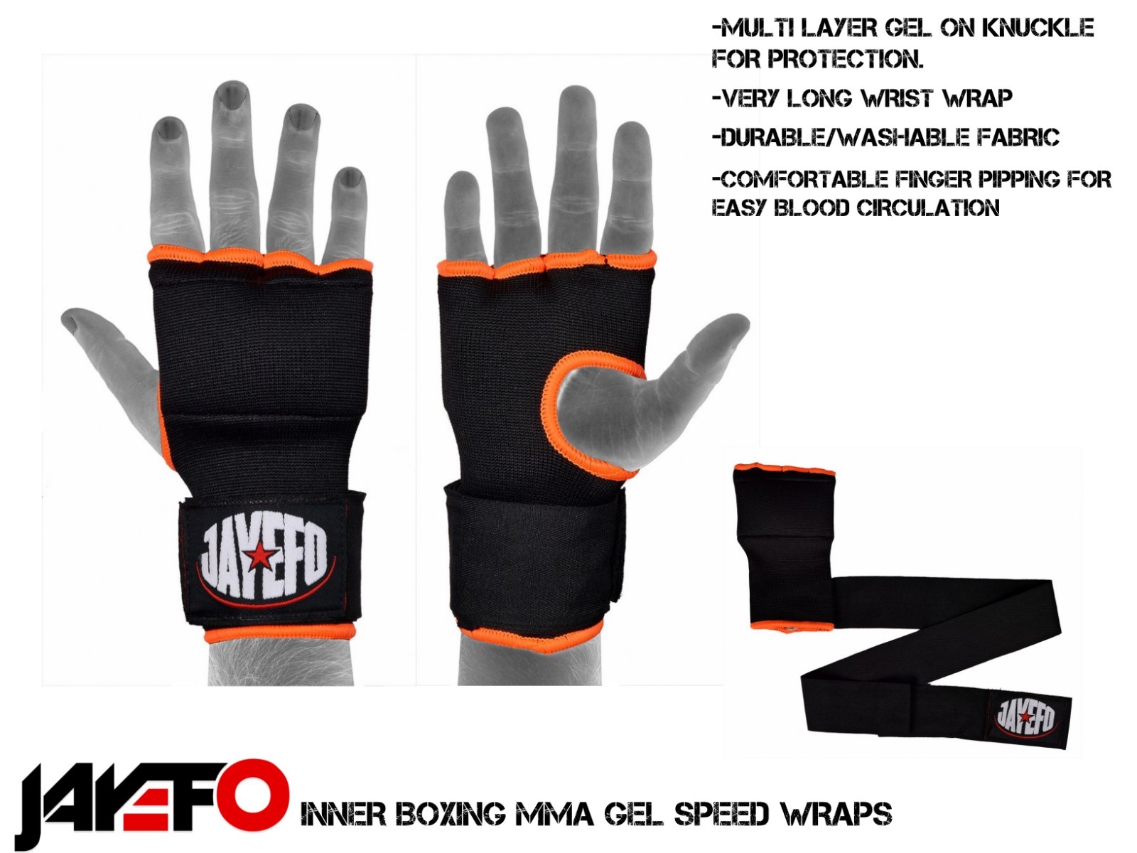 Jayefo Quick Speed Gel Wraps Inner Boxing Hand Wraps Speed Wraps FIST