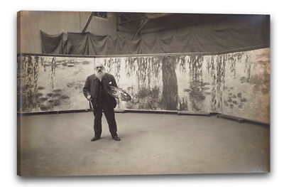 Kunstdruck Henri Manuel - Claude Monet mit seiner Palette vor seinem Werk 'Les