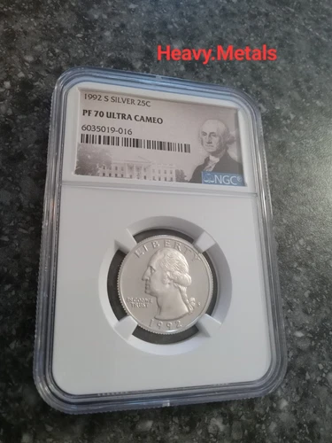 1992-S Washington Silver Proof Quarter PF70  NGC EXCELLENT LOW PRICE!!