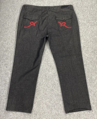 Pantalones de mezclilla para hombre Rocawear calce clásico pierna recta talla 48 - Imagen 2 de 16