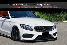 CUP Spoilerlippe SCHWARZ für Mercedes C Klasse W205 C43 AMG Frontspoiler Schwert CUP Spoilerlippe SCHWARZ für Mercedes C Klasse W205 C43 AMG Frontspoiler Schwert
