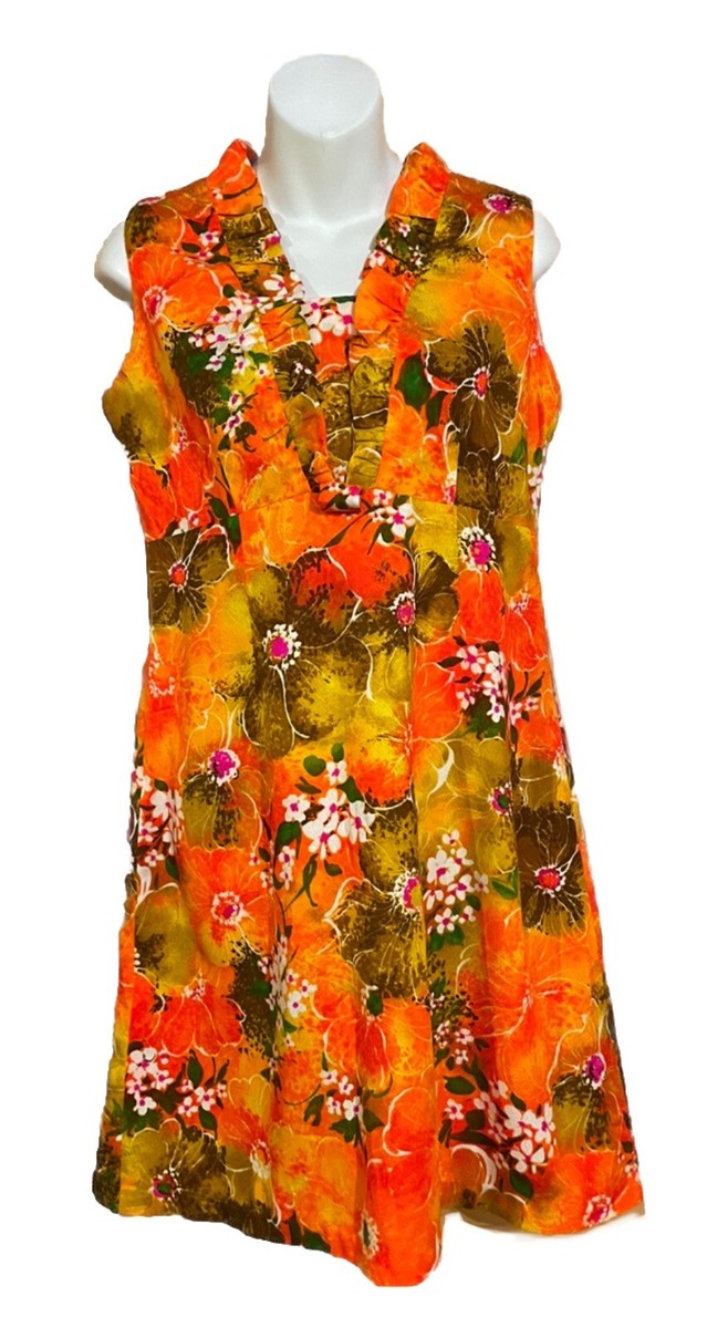 VTG Holiday Sportswear WAIKIKIAM Hotel Dress 70s Hawaii VTG Holiday Sportswear WAIKIKIAM Hotel Dress 70s Hawaii