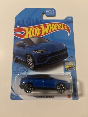 2021 Hot Wheels #64 Factory Fresh 4/10 '17 LAMBORGHINI URUS Blue