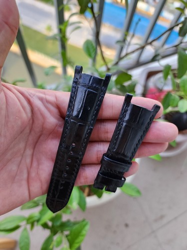 Size 25/17/18 Genuine Exotic Leather Skin Watch Strap Band For Elliptica - Picture 2 of 10