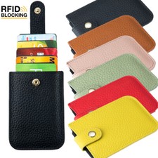 Women Men Slim RFID Blocking Wallet Leather ID Credit Card Holder Pocket Purse