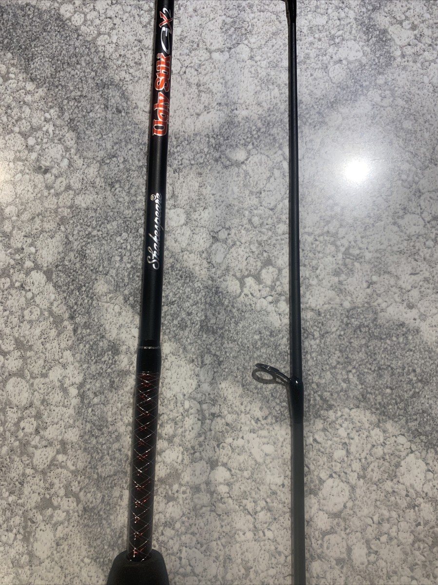shakespeare ugly stik gx2 6'6 6-15 lb 01e16cm Shakespeare Ugly Stik GX2 Spinning Rod 6' Medium 6-15 Lb Line