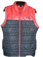 UNDER ARMOUR size Youth M/M 10-12 gray/coral puffer Vest