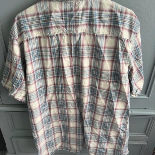 boston crew men’s flannel button up t shirt size xxl - Picture 3 of 4