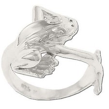 Sterling Silver Frog With Legs Forming Ring