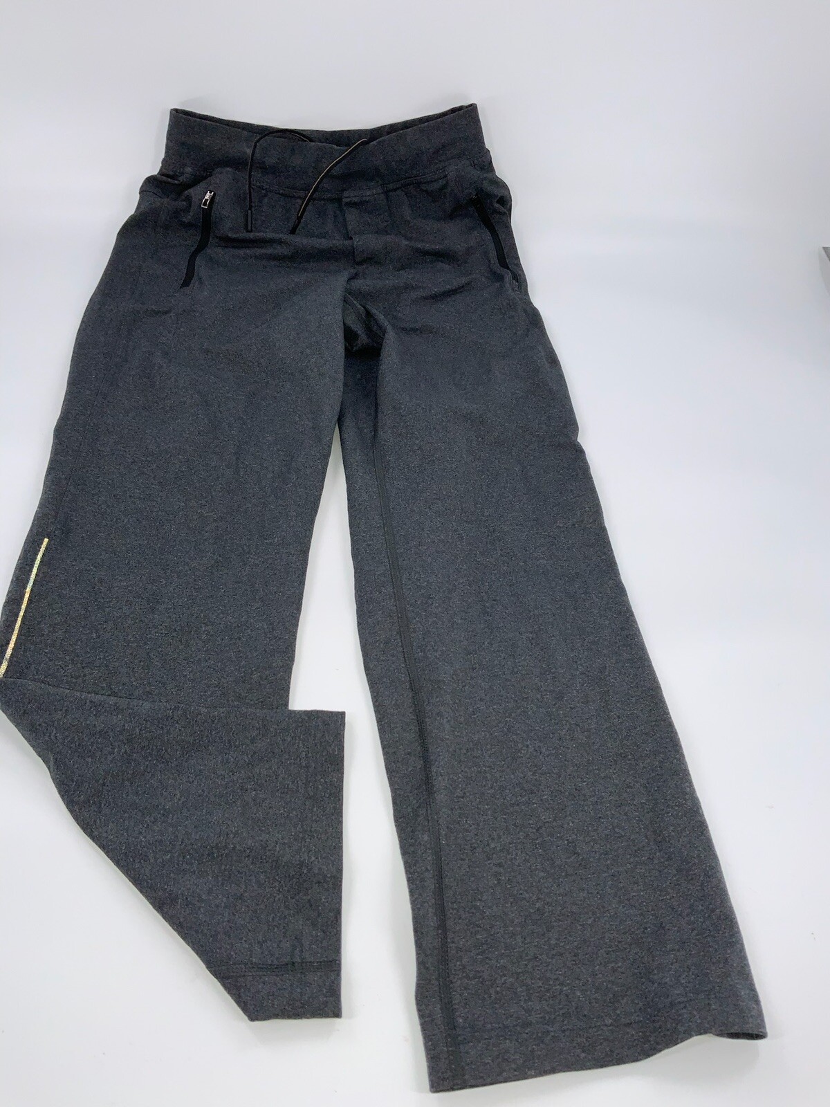 Lululemon ABC Pants Small Men Gray Poly Spandex Zip P… Gem