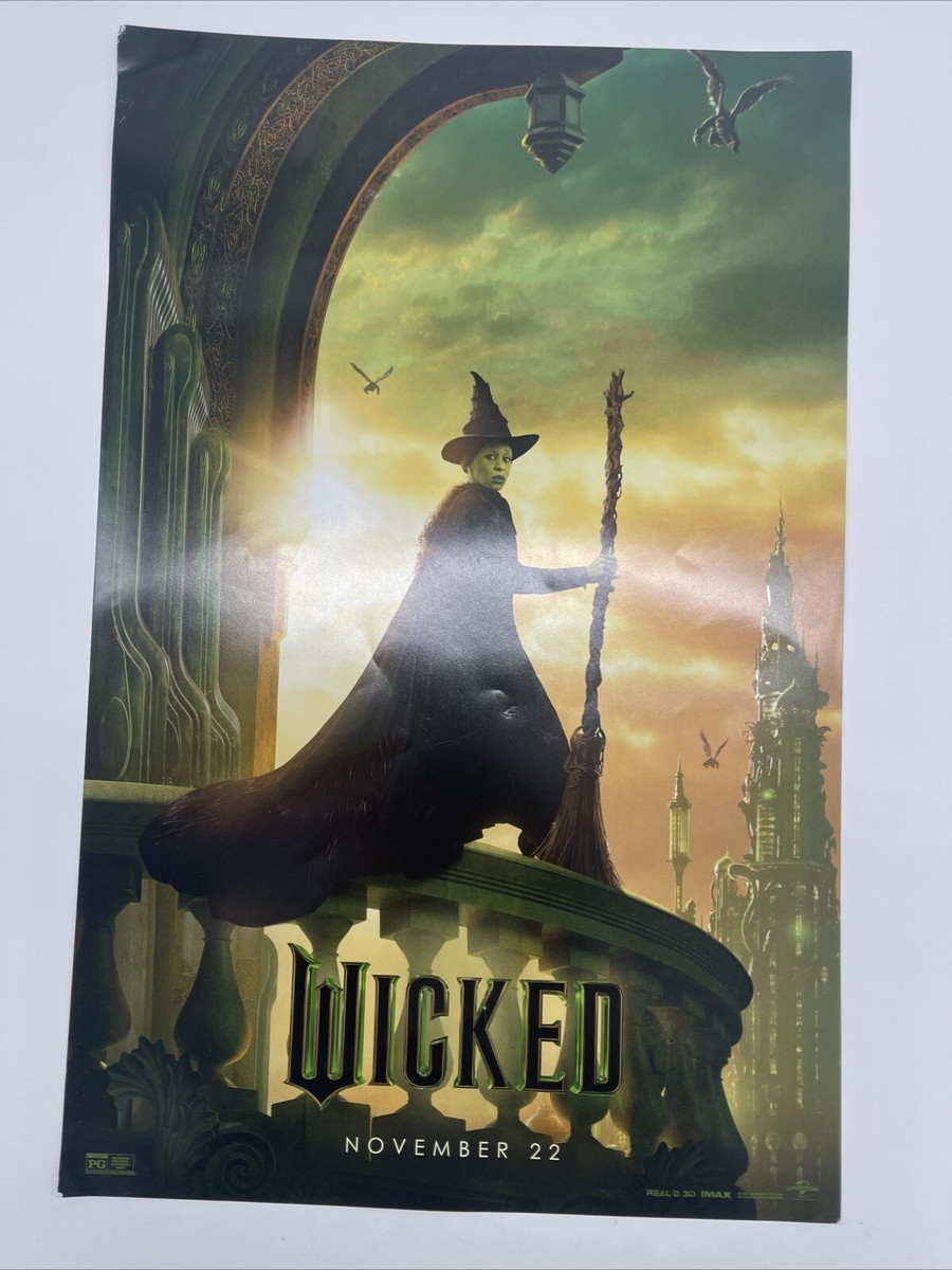 Wicked Movie Two-Sided Poster: Promotional, New With Some