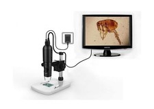 Mustcam 1080P Full HD Digital Microscope, HDMI Microscope, 10x-220x Magnifica...