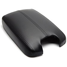 Fits 10-15 Honda Crosstour Black Vinyl Leather Center Console Lid Armrest Cover
