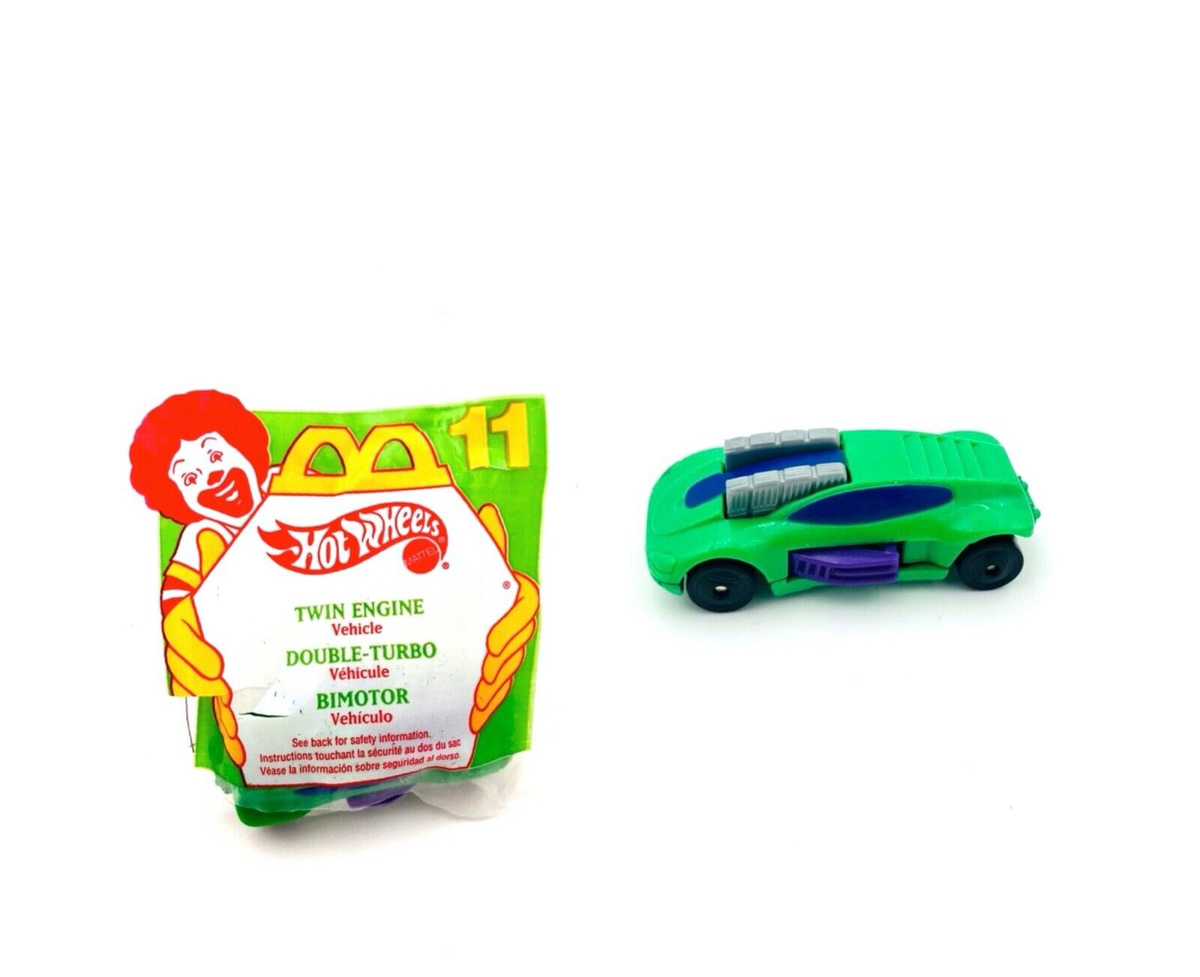 1994 McDonalds Hot Wheels Twin Engine Green Vehicle Toy! Sealed