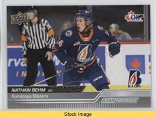 2023-24 Upper Deck CHL Star Rookies Nathan Behm #398 READ 1q0h