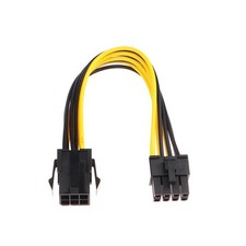 6-pin to 8-pin PCI Express Power Converter Cable GPU Video Card PCIE PCI-E 18AWG