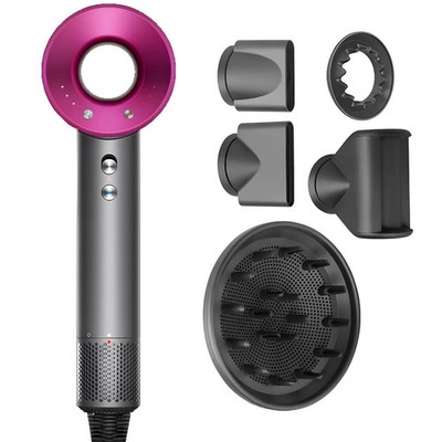 Dyson Supersonic Style Professional Haartrockner Rosa/Fuchsia mit 5 Aufsätzen