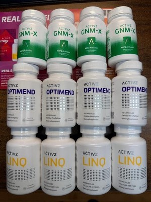 NEW ACTIVZ TRIFECTA 12 bottles set, 4 LINQ + 4 GNMX + 4 OPTIMEND EXP 01/2027+