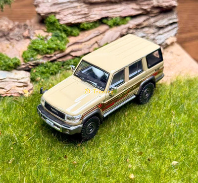 ZD Masdi 1:64 Yellow Land Cruiser LC76 ORV SUV Sports Model Diecast Metal Car BN