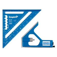 7 In. Laser Etched Aluminum Rafter Square with 12 In. Combination Square (2-Piec