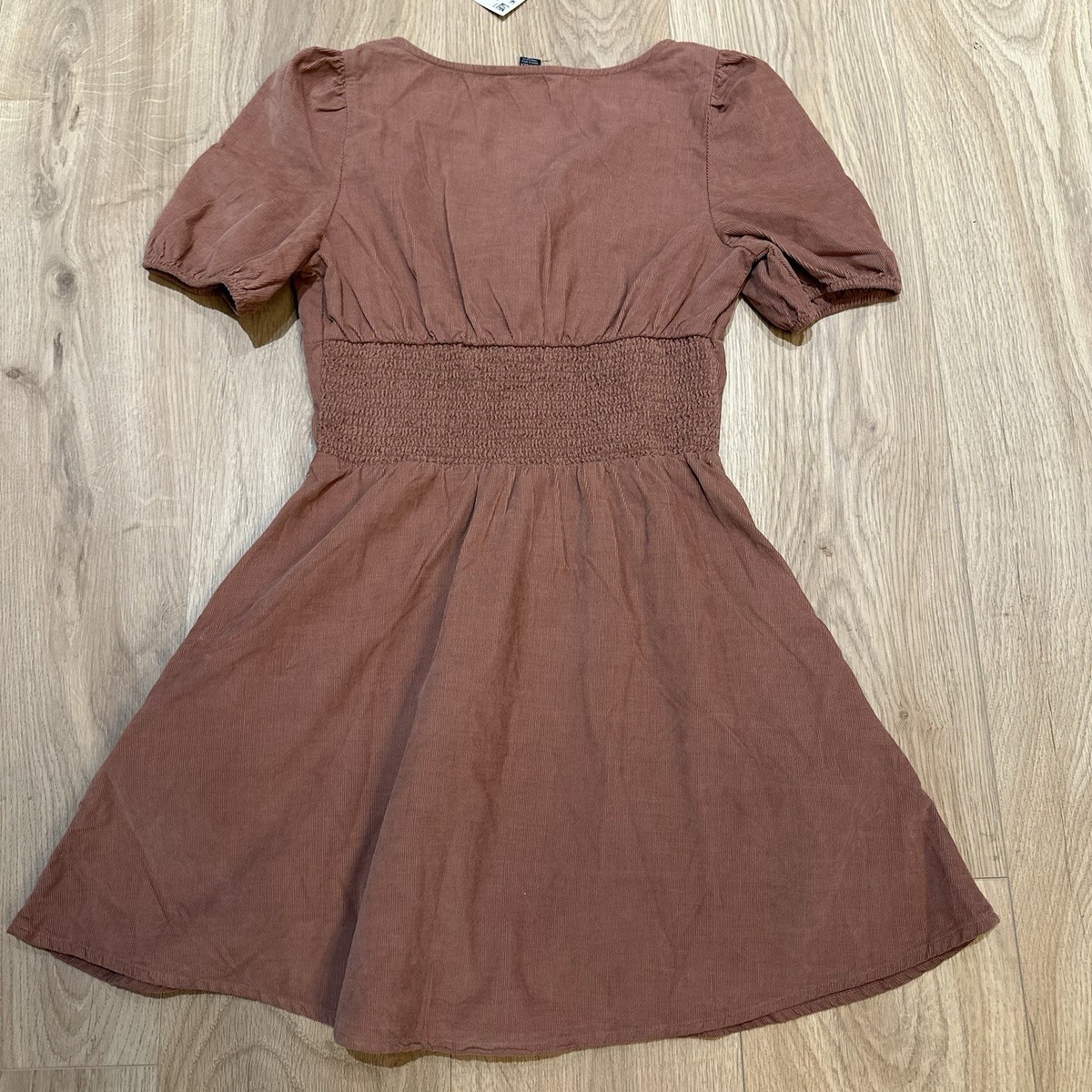 American Eagle Women's V-Neck Corduroy Mini Dress Sz XS Corset Cottagecore  Pink | eBay