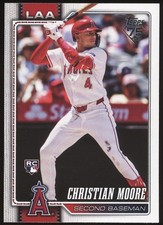 2026 Topps Series 1 #147 Christian Moore RC Los Angeles Angels Baseball Card
