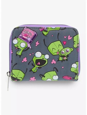 Nickelodeon Invader Zim Gir HEARTS MINI ZIP WALLET NEW | eBay