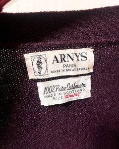 80s ARNYS PARIS pure cashmere cardigan size 42 | eBay
