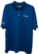 Nike Golf Dri-Fit Men s Golf Polo Blue With Logos Size: XL Preowned