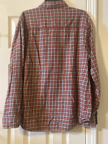 Pact Organic Cotton Flannel Shirt Plaid Button Up Long Sleeve Red Blue Black L - Picture 2 of 7