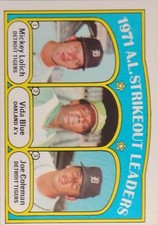 1972 TOPPS #96 1971 A.L. STRIKEOUT LEADERS